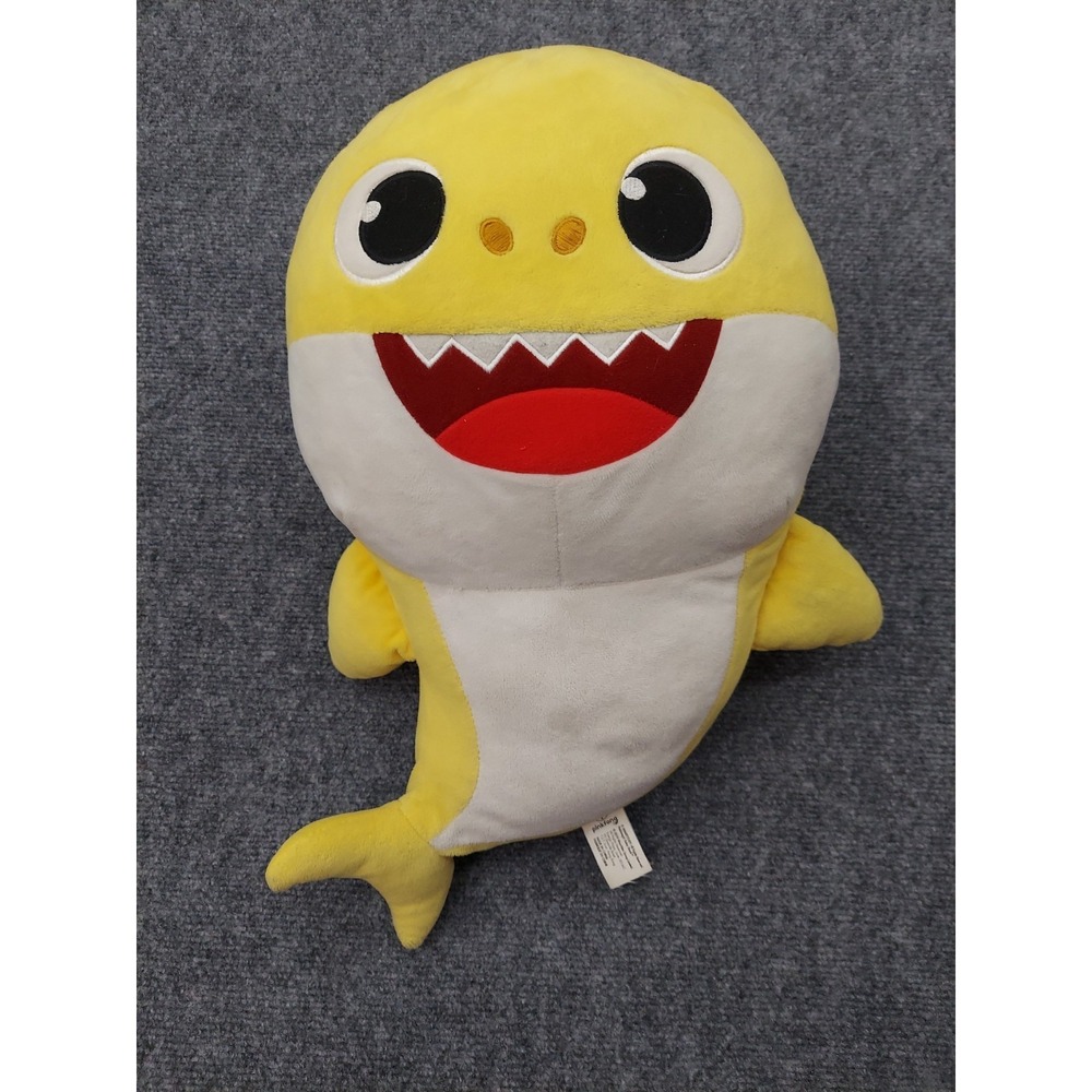 Pinkfong BABY SHARK Plush Singing Tested Works! Yellow White 18" Stuffed 2019
